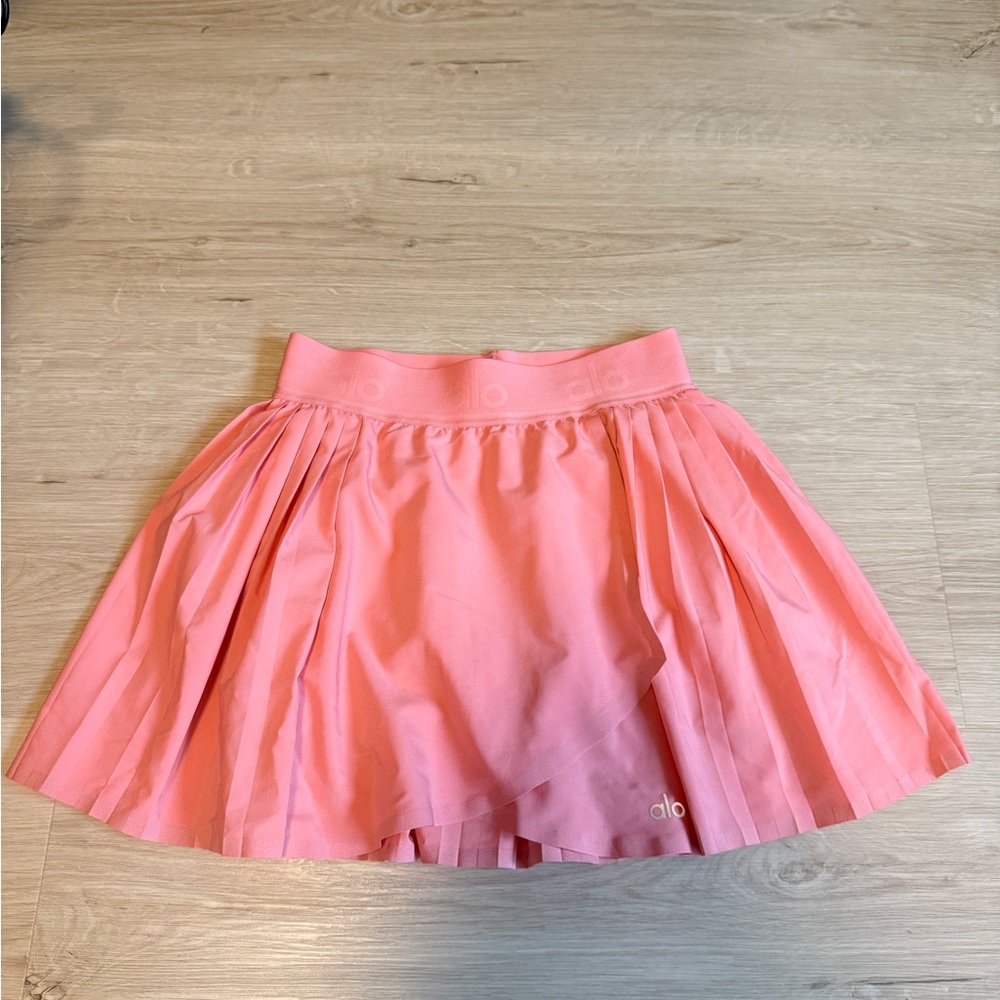 NWOT ALO Yoga Strawberry Lemonade Pleated Tennis Aces Skirt